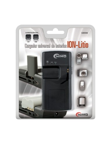 CARGADOR UNIVERSAL PARA BATERIAS DE ION-LITIO CAR258