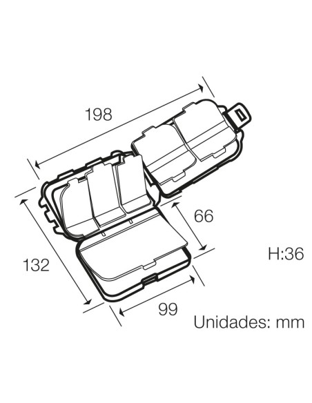 CAJAS CLASIFICADORAS MULTIUSOS, 2 CAJAS