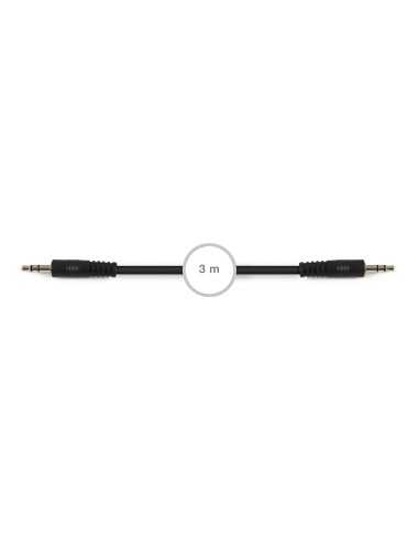 CABLE SEÑAL DE AUDIO JACK 3'5 MM ESTÉREO MACHO A JACK 3'5 MM ESTÉREO MACHO FONESTAR AA-729-3