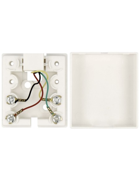 ROSETA MURAL CON SALIDA LATERAL RJ11, BL