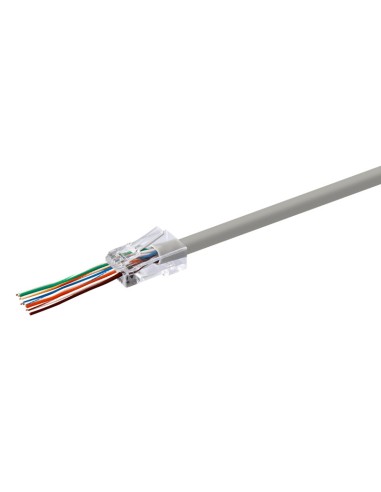 CONECTOR MODULAR RJ45 UTP CAT6 TIPO "EASY" CON1051
