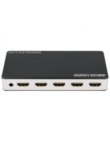 CONMUTADOR HDMI SWITCH 5E:1S, CON MANDO A DISTANCIA ACTVH005