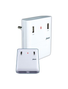 CARGADOR 2XUSB 5V/2A CON 2XTOMA DE RED 2 2