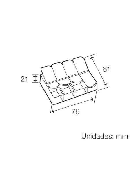 CAJA PARA COMPONENTES SMD, 8 DEPARTAMENT