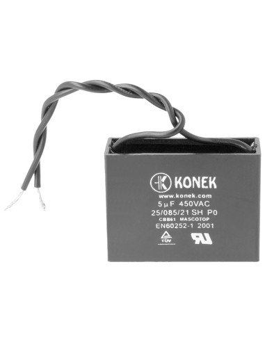 CONDENSADOR DE ARRANQUE MOTOR CON CABLES