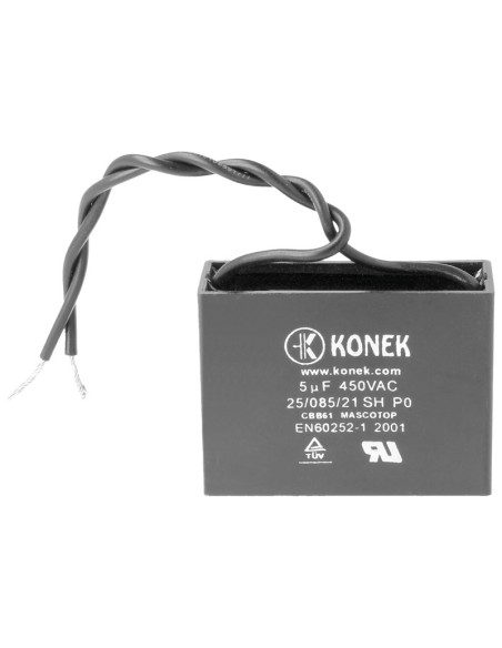 CONDENSADOR DE ARRANQUE MOTOR CON CABLES