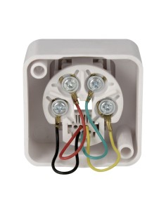 ROSETA MURAL CON SALIDA FRONTAL RJ11, BL 2