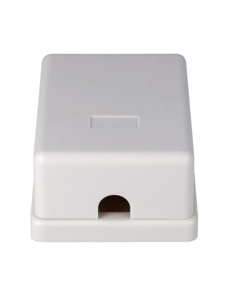 ROSETA MURAL CON 2 HEMBRAS LATERALES RJ11, BLANCO CON062