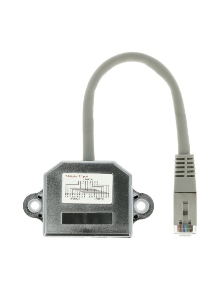 ADAPTADOR RJ45 DE 1 MACHO A 2 HEMBRAS CON070