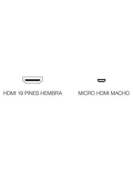 ADAPTADOR DE HDMI HEMBRA A MICRO HDMI MACHO CON170N
