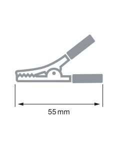 PINZA DE COCODRILO NEGRA CON607 2