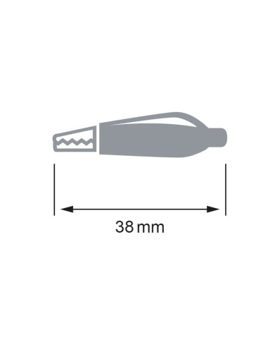 PINZA DE COCODRILO NEGRA 38,0MM CON609