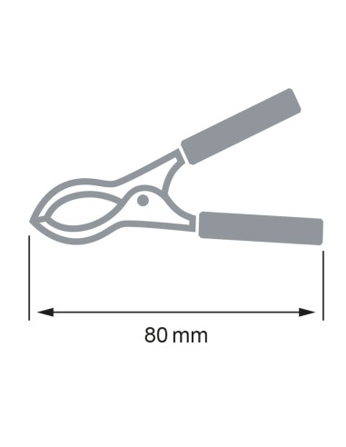PINZA DE COCODRILO ROJA 15A CON614