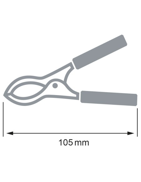 PINZA DE COCODRILO NEGRA 50A CON619
