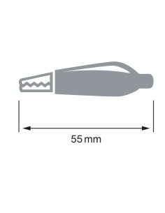PINZA DE COCODRILO NEGRA 55,0MM CON621 2