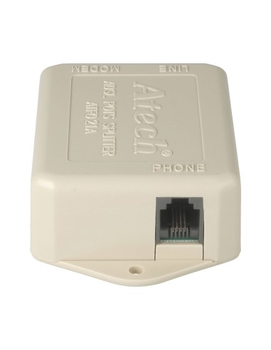 FILTRO DE LINEA ADSL 1 ENTRADA 2 SALIDAS HEMBRAS, BEIGE FADSL01