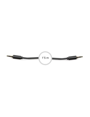 CABLE SEÑAL DE AUDIO JACK 3'5 MM ESTÉREO MACHO A JACK 3'5 MM ESTÉREO MACHO FONESTAR AA-709N