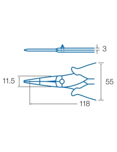 ALICATE DE PUNTAS REDONDAS HRV1164 2