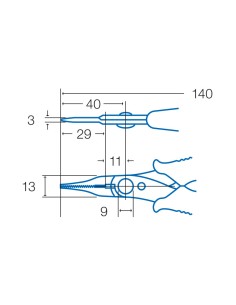MICRO ALICATE DE PUNTAS REDONDAS 2