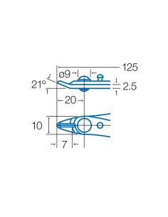 MICRO ALICATE DE CORTE CON CLIP ANTIRREB 2