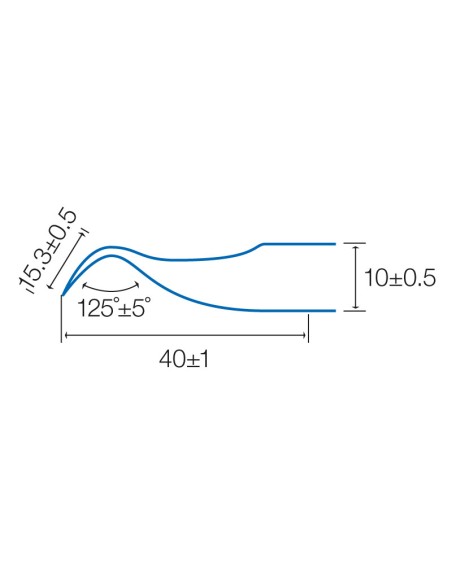 PINZAS DE PUNTAS FINAS CURVAS CON LUPA INCORPORADA HRV6146