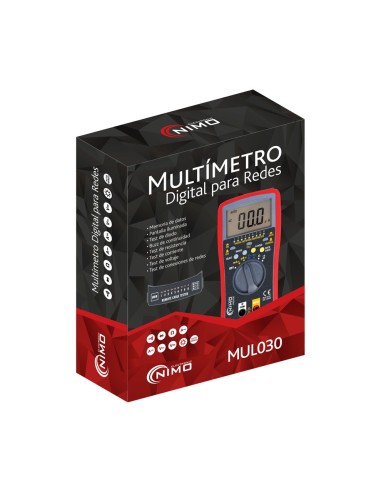 MULTIMETRO DIGITAL Y DE CONEXIONES DE RED MUL-030