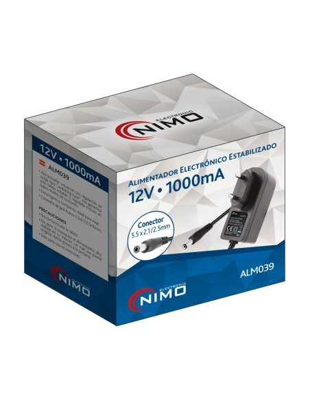 ALIMENTADOR ELECTRONICO UNIVERSAL 12VCC/1A