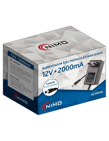 ALIMENTADOR ELECTRONICO UNIVERSAL 12VCC/2,0A ALM046