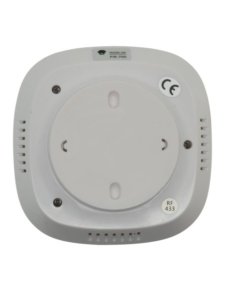 DETECTOR PIR PARA TECHO - INALÁMBRICO - ANTENA INTERNA - INDICADOR LED DE BAJA BATERIA - DETECCIÓN 360º, SIN ÁNGULOS MUERTOS - A