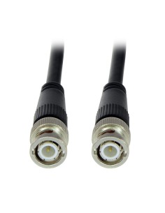 CABLE COAXIAL PREPARADO - BNC MACHO A BNC MACHO - COAXIAL RG59 - LONGITUD 1 M - PARA CONEXIÓN DE BALUN HEMBRA A DVR - CONSTRUCCI 2
