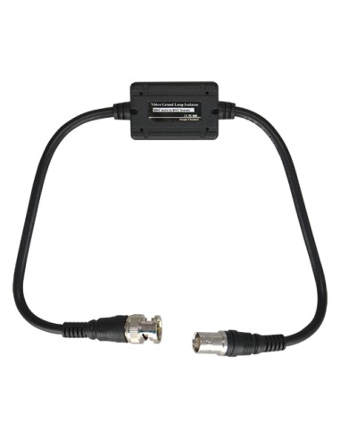 AISLADOR DE BUCLE DE TIERRA - BNC MACHO - BNC HEMBRA - 430 MM DE LARGO - ELEMENTO PASIVO - OPTIMIZADO PARA TRANSMISIÓN DE VÍDEO