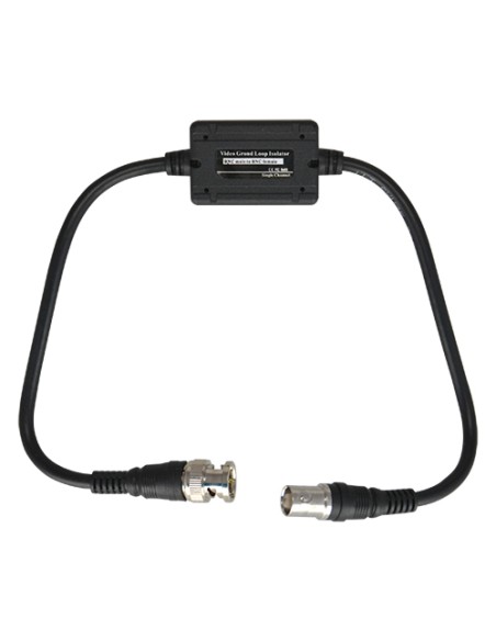 AISLADOR DE BUCLE DE TIERRA - BNC MACHO - BNC HEMBRA - 430 MM DE LARGO - ELEMENTO PASIVO - OPTIMIZADO PARA TRANSMISIÓN DE VÍDEO