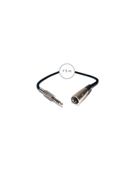 CABLE AUDIO JACK 6'3 MM A XLR FONESTAR S