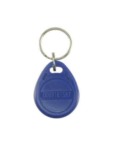 NUMBERED PROXIMITY TAG KEY RING - IDENTIFICATION BY RADIO-FREQUENCY - PASSIVE EM : BLUE COLOR - LOW FREQUENCY 125 KHZ - LIGHT &