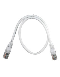 CABO UTP - ETHERNET - CONECTORES RJ45 - CATEGORIA 5E - 0.5 M - COR BRANCO 2