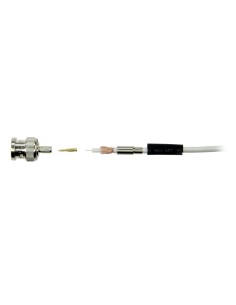 CONECTOR SAFIRE - BNC PARA CRAVAR - COMPATÍVEL COM MICROCOAXIAL - 25 MM (FO) - 10 MM (AN) - 5 G 2