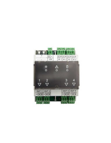 XTRALIS-MODULO ETHERNET POE I/O MASTER - 4 ENTRADAS SUPERVISADAS - 4 SALIDAS DE RELE - 3 INDICADORES LED - MONTAJE CARRIL DIN -