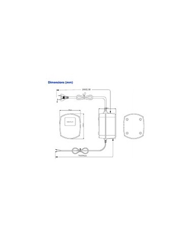 TRANSFORMADOR AC/AC - ENTRADA AC 230 V - SALIDA AC 24 V 5 A - LONGITUD DE CABLES 1 M - 102 (AL) X 120 (AN) X 80 (FO) MM - 1870 G