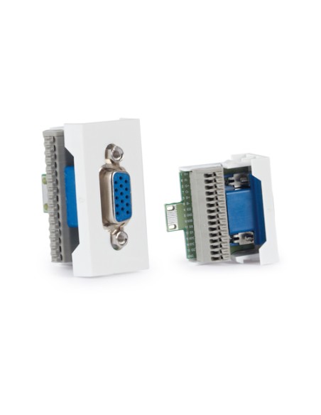PANNEAU DE CONNEXION VGA D15 FEMELLE 1/2 FONESTAR LIGNUM-12SUB