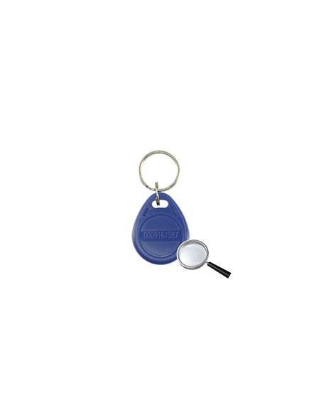 NUMBERED PROXIMITY TAG KEY RING - IDENTIFICATION BY RADIO-FREQUENCY - PASSIVE MF : COLOR BLUE - HIGH FREQUENCY 13.56 MHZ - LIGH
