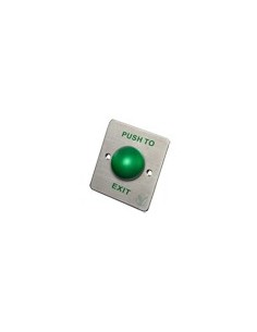 DOOR RELEASE BUTTON - HEMISPHERICAL - TESTED 500.000 USES - NO/NC/COM | FLUSH OR SURFACE MOUNTED - DIMENSIONS 86 (H) X 86 (W) X 2
