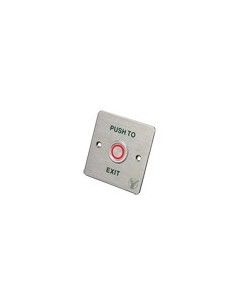 EXIT BUTTON - PIEZOELECTRIC - SUITABLE FOR EXTERIOR IP68 - NO/COM : EMBEDDED OR SURFACE - DIMENSIONS 86 (H) X 86 (W) X 20 (D) M 2
