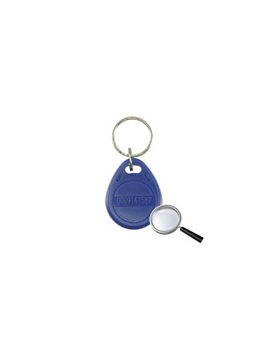 NUMBERED PROXIMITY TAG KEY RING - IDENTIFICATION BY RADIO-FREQUENCY - PASSIVE EM : BLUE COLOR - LOW FREQUENCY 125 KHZ - LIGHT &