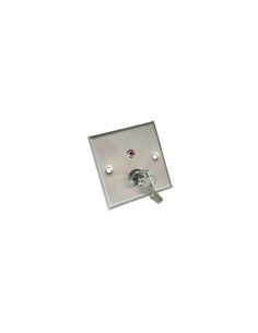 PULSADOR CON LLAVE - INDICADOR LED - TESTADO 500.000 USOS - NO/NC/COM/TAMP/LED | EMPOTRADO O SUPERFICIE - MEDIDAS 86 (AL) X 86 ( 2