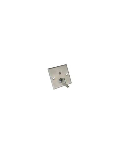 PULSADOR CON LLAVE - INDICADOR LED - TESTADO 500.000 USOS - NO/NC/COM/TAMP/LED | EMPOTRADO O SUPERFICIE - MEDIDAS 86 (AL) X 86 (