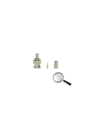 CONECTOR - BNC PARA CRIMPAR - COMPATIBLE CON RG59 - 25 MM (FO) - 10 MM (AN) - 5 G