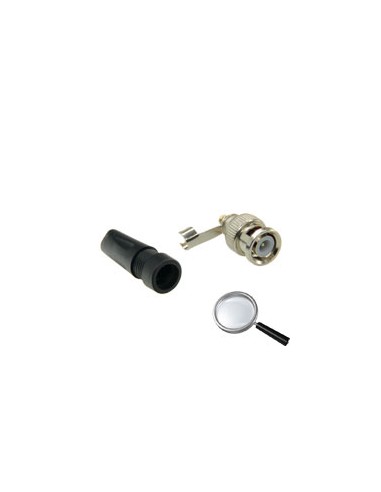 CONECTOR SAFIRE - BNC PARA ATORNILLAR - COMPATIBLE CON CUALQUIER CABLE - UNIVERSAL, NO NECESITA CRIMPADORA - SÓLO REQUIERE DESTO