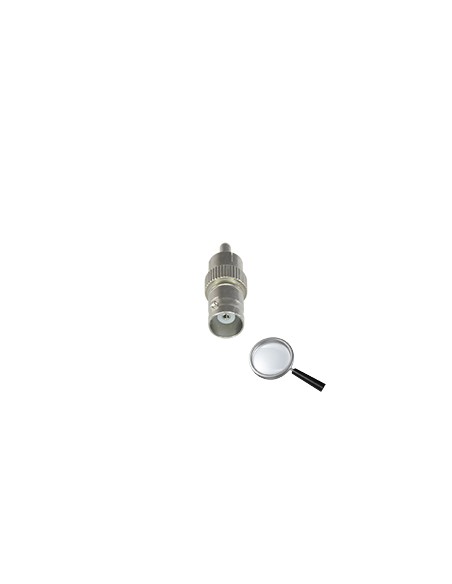 CONECTOR - BNC HEMBRA - RCA MACHO - 35 MM (FO) - 10 MM (AN) - 5 G