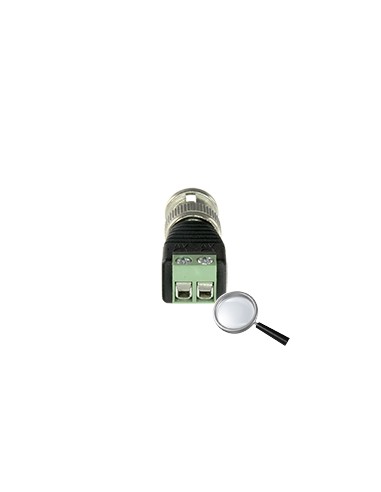 SAFIRE - CONECTOR BNC MACHO - SALIDA +/ DE 2 TERMINALES - 40 MM (FO) - 13 MM (AN) - 12 G