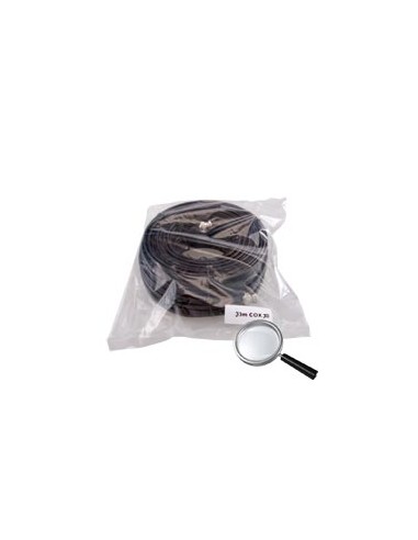 CABLE COMBINADO RG59 + DC - CONECTOR BNC - 30 METROS - VÍDEO - ALIMENTACIÓN - BAJAS PÉRDIDAS